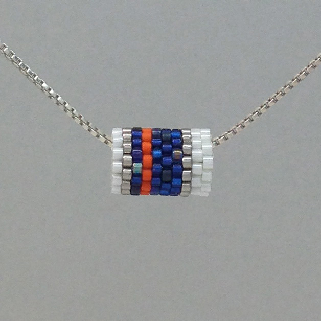 Bead Blue/White/Orange